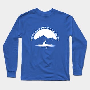 Asheville, North Carolina Kayaking - WO Blue 09 Long Sleeve T-Shirt